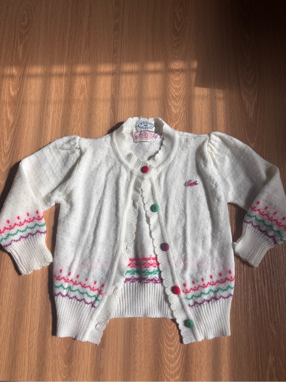 Vintage Lacoste Sweater Girls Toddler 4T